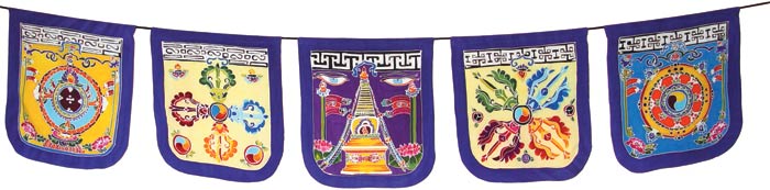 Tibetan Temple Flags