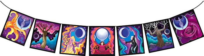 Moon Goddess Flags