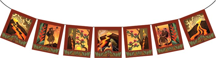 Pele's Fire Flags