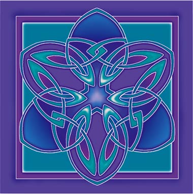 WH5-Celtic Lotus Wall Hanging